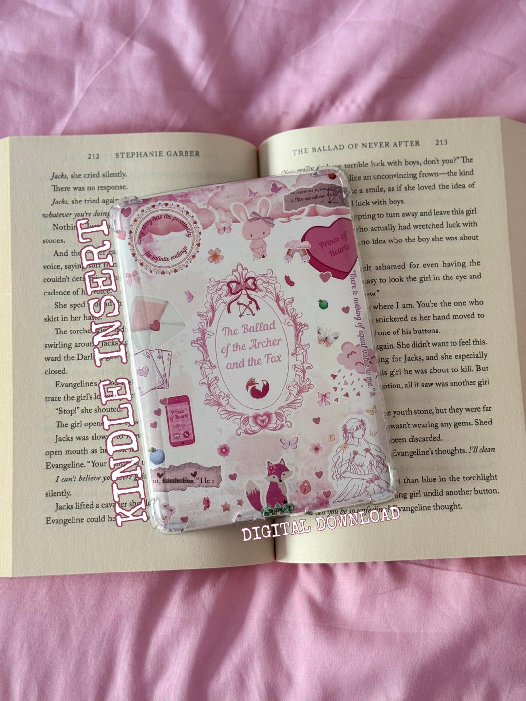 Printable Kindle/kobo Insert for Clear Case | Kindle Aesthetic ...