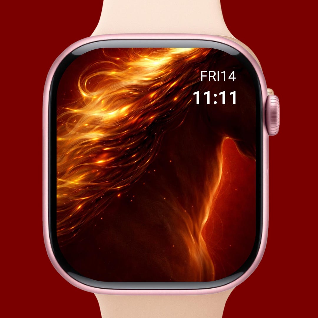 Red Gold Apple Watch Wallpaper | Luxury Boss Energy (digital Download