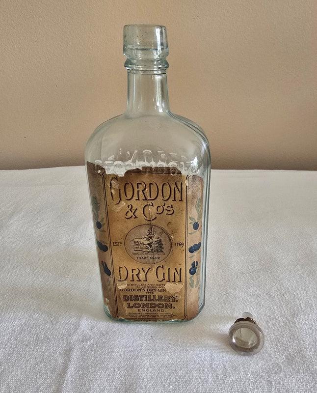 Antique Gordon's London Dry Gin Bottle - Etsy