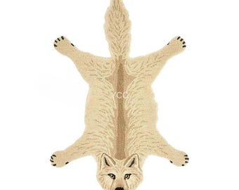 Animal Shaped Rugs – Cozy Hand-Tufted Animal Carpet for Cabin, Nursery, or Living Room Decor