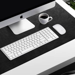 Leather Desk Mat | Large Mouse Pad | Office Desk Pad | Custom Desk Mat | Handmade Leather Desk Accessories | Stylish Office Decor
