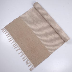 Esterilla de yoga de algodón, alfombra de yoga de algodón, esterilla de yoga tejida a mano, esterilla de yoga para fitness, yoga, ejercicio, entrenamiento, alfombra de fitness