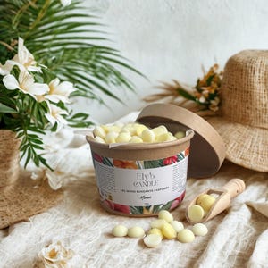Monoï Duftkerzen - natürliches Rapswachs - Monoï Duft | Geschenkbrenner