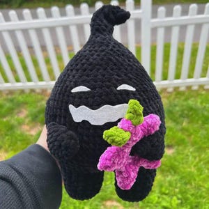 Krobus Crochet Pluche – Handgemaakte Stardew Valley-amigurumi | Cadeau voor gamers en Stardew-fans | Zachte knuffel