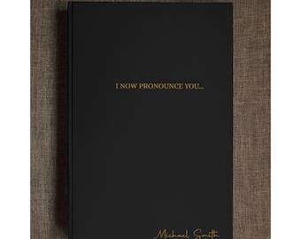 Personalized Officiant Journal Hardcover, Wedding Officiant Book, Wedding Officiant Journal, Officiant Proposal Gift, Will Your Marry Us