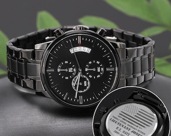 Personalized Military Retirement Watch, Military Retirement Gifts, Army Gift, Air Force, Coast Guard, Marine Corps Gifts, 250th Anniversary