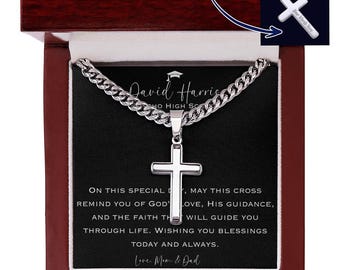 Personalized Graduation Necklace, High School Graduation Gift for Him, College Graduation Gift for Guys, University Graduation, Senior 2026