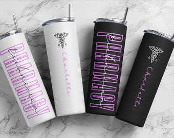 Personalized Pharmacy Technician Tumbler, Pharmacy Tech Gift Personalized, Pharmacy Graduation Gifts, Pharmacy Technician Gift