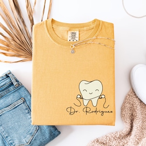 Personalized Dental Tshirt, Personalized Medical Assistant Shirt, Gift for Dentist, gift for Dental Hygienist, Dental School Graduation Gift