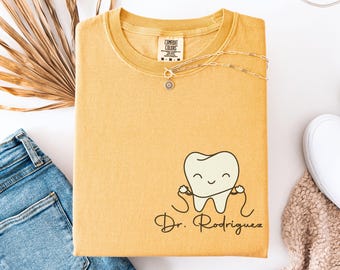 Personalized Dental Tshirt, Personalized Medical Assistant Shirt, Gift for Dentist, gift for Dental Hygienist, Dental School Graduation Gift