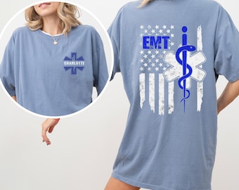 Personalized EMT Shirt, Custom First Responder Gift, Gift for EMT, Paramedic Worker Shirt, Paramedic Worker Gift