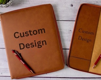 Personalized Leather Portfolio, Leather Padfolio, Portfolio Binder, Leather Portfolio for Men, Portfolio for Women
