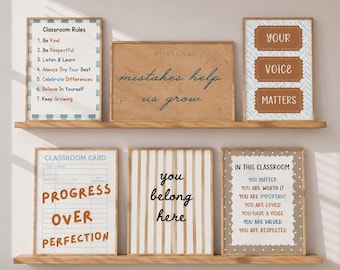 Classroom Decor Bundle, Classroom Decor Elementary, Teacher Poster, Back To School Classroom Wall Art