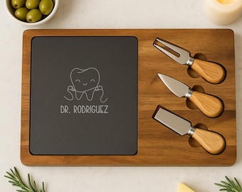 Personalized Dentist Charcuterie Board, Dentist Graduation Gifts,Female Dentist Gift, Dental School Gift, Dental Hygienist Graduation Gifts