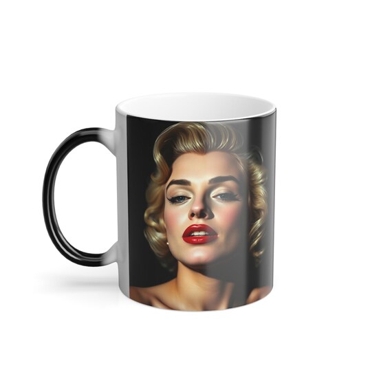 Color Morphing Mug Featuring Iconic Beauty, Personalized Gift, Collectible Art Mug, Unique Home Decor, Birthday Gift, Coffee Lover's Mug