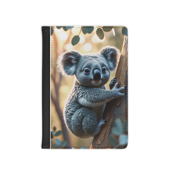 Adorable Koala Passport Cover | Travel Accessory, Cute Gift for Kids & Adults, Adventure Essential, Animal Lovers, Travel Planner