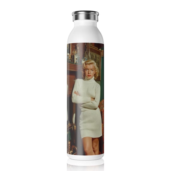 Vintage Marilyn Monroe Slim Water Bottle, Retro Water Bottle, Slim Metal Bottle, Eco-Friendly Water Bottle, Gift for Her, Classic [...]