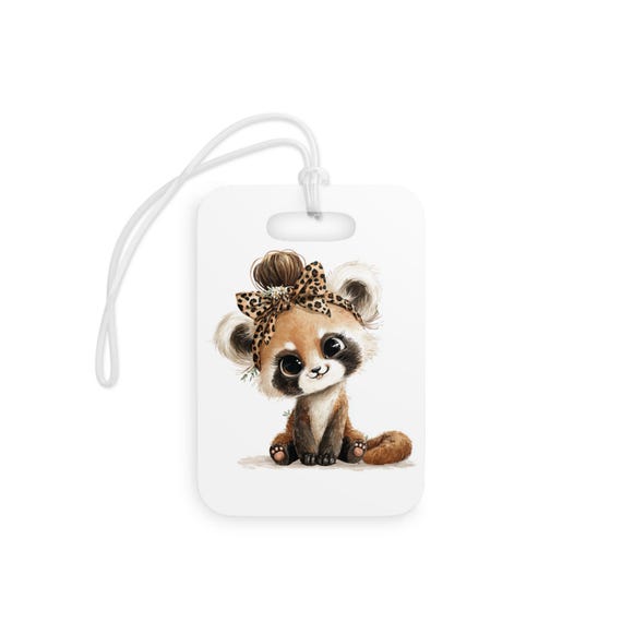 Cute Animal Luggage Tags, Travel Accessories for Kids, Safari Theme Baggage Tags, Personalized Gifts for Travelers, Cute Panda & [...]