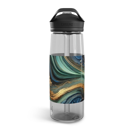 Marbled Water Bottle - Stylish Hydration for On-the-Go, Eco-Friendly Gift, Outdoor Adventures, Gym, Fitness, Yoga, Travel