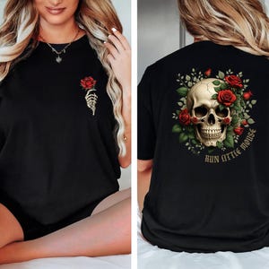 Run Little Mouse Shirt, Haunting Adeline Sweatshirt, Dark Romance Merch Tee, Smut Reader Tee, Book Lover Hoodie, Rose Skeleton Shirt
