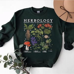 Herbology Plants Shirt, Botanical Plant Lover Comfort Color, Gardening Wizard Tee, Herbology Gift, Wizardry Shirt, Pottery Plant Sweatshirt