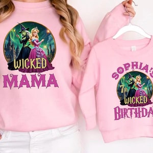 Custom Wicked Birthday Shirt, Gift for Girls, Wicked Movie Tee, Birthday Girl Shirt, Broadway Musical Bday Gift, Wicked Birthday Sweatshirt