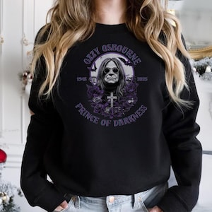 Ozzy Osbourne Shirt, RIP Prince of Darkness Tee, Black Sabbath Tribute Shirt, Heavy Metal Rock T-Shirt, Memorial Fan Gift Shirt