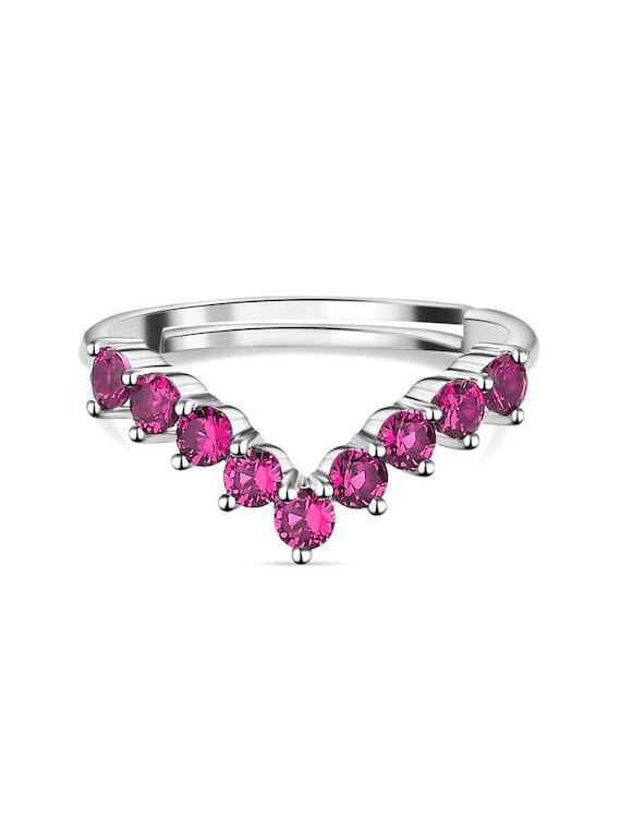 ロードライトガーネットリング：ハンドメイド925スターリングシルバー