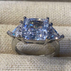 Moissanite Engagement Ring: 925 Sterling Silver Ethnic Design