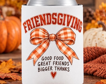 Friendsgiving Coozie/Can Cooler | Friendsgiving | Friendsgiving 2026 | Friendsgiving Can Cooler | Fall Can Cooler | Friendsgiving Gift