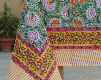 Vintage Handmade Boho Table cloths For Wedding, dinner, Party Customize Size 60x90&#39;&#39; Rectangle / Round / Square Washable Reusable Tablecloth