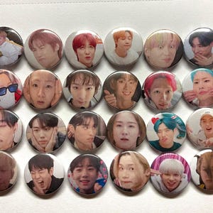 P1harmony Meme 1&quot; Mini Button Pins | K-Pop | K-Pop gifts | P1harmony Merch | P1ECE | Fan Pins