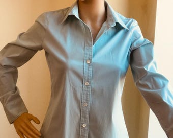 Türkis Blaues Business Hemd für Frauen