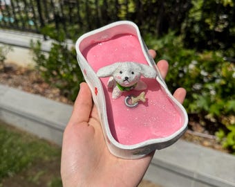 Customised Dog Trinket Tray