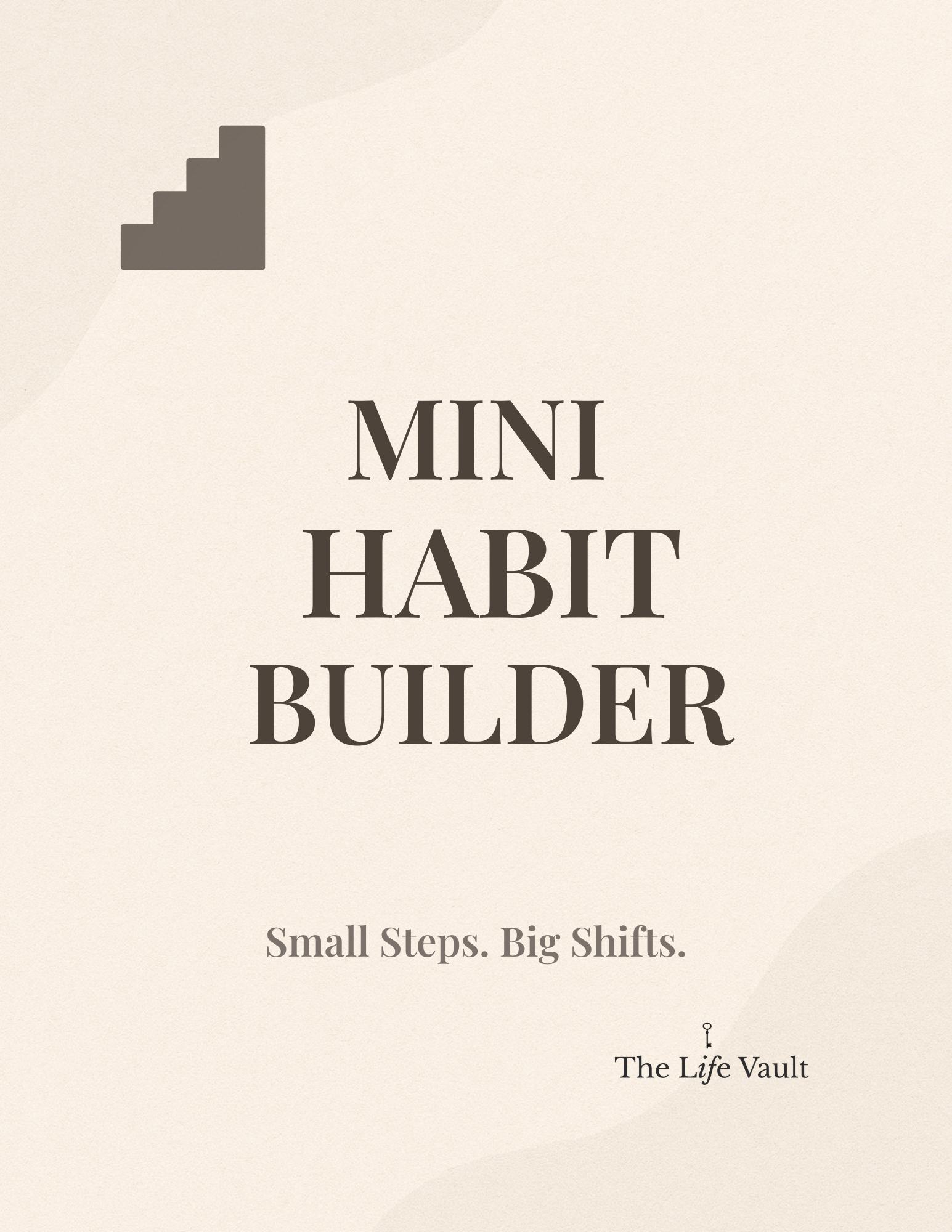 Mini Habit Tracker | 21-day & 30-day Printable Habit Journal | Daily ...
