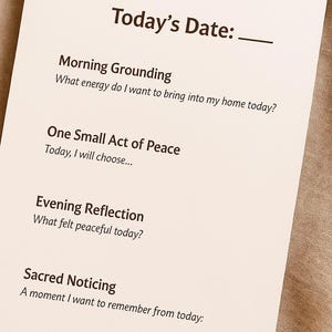Peaceful Home Journal – Printable Daily Pages for Slow Living, Gentle ...