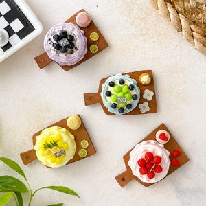 Mini Fruit Cake Fridge Magnet - Cute Kitchen Decor