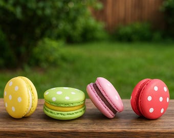 Calamite da frigo a pois macaron – Decorazioni colorate per la cucina