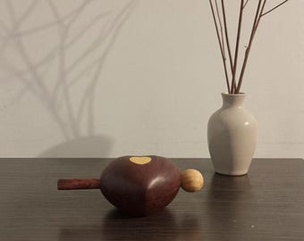 Mini Zen Wooden Wooden Fish – Handheld Stress Relief Percussion Tool