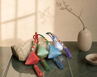 Handmade Herbal Sachet Charm – Natural Mosquito Repellent Decor