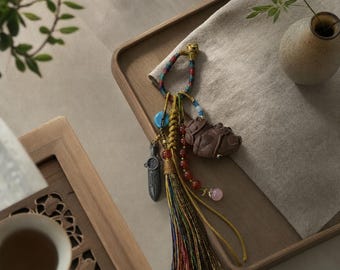 Ciondolo profumato con nappa Wensi Blend a tema cavallo – Anno del Cavallo, ornamento profumato Zen