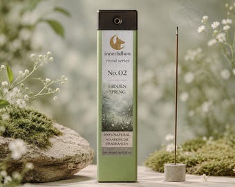 Incensi naturali Innerbillion n. 02 Hidden Spring – Rituale di concentrazione zen e freschezza