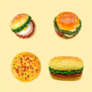 Cute Breakfast-Themed Fridge Magnets - Food and Drink Kitchen Decor