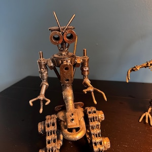 Steampunk Welded Robot Sculpture