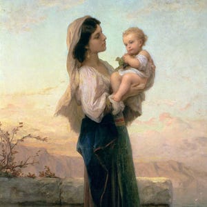 Madonna and Child | Print | Multiple Sizes, Mary and Baby Jesus Print, Catholic Art Print, Sacred Art, Mother of God Art, Vintage Sacred Art