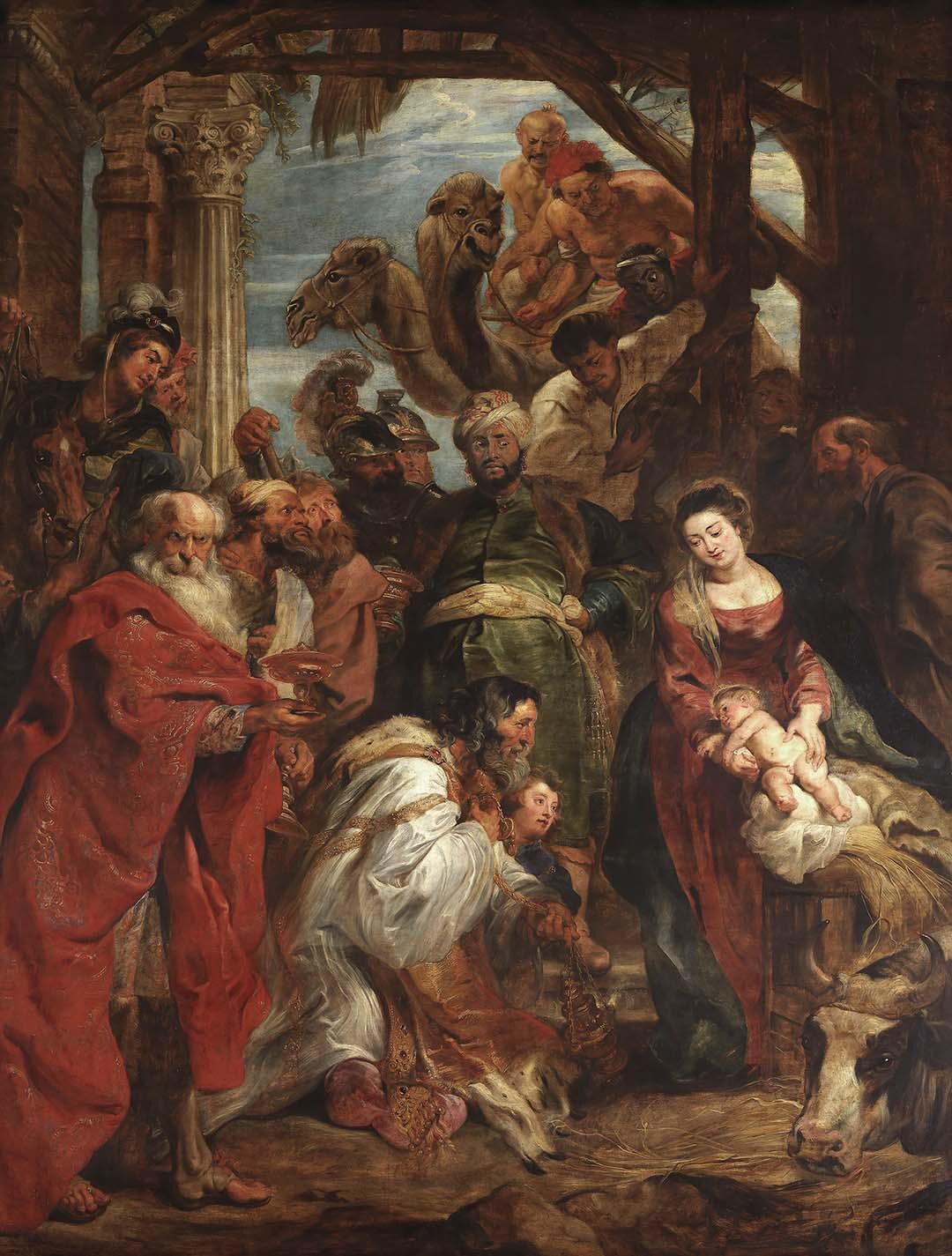 The Adoration of the Magi | Sacred Art Print | Multiple Sizes | Warm ...