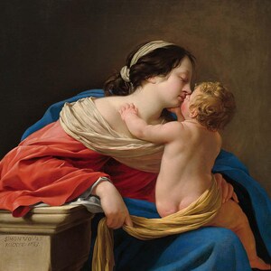 Madonna and Child | Print | Multiple Sizes, Fine Art Prints, Catholic Religious Art, Christian Paintings, Mother Mary, Baby Jesus Art