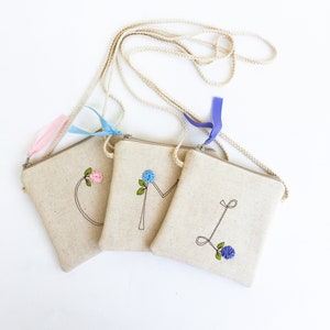 Girl Gift Ideas, Monogram Crossbody Bag for Girls, Crossbody Purse, Cute Crossbody Bag, Girls Christmas Gift image 1