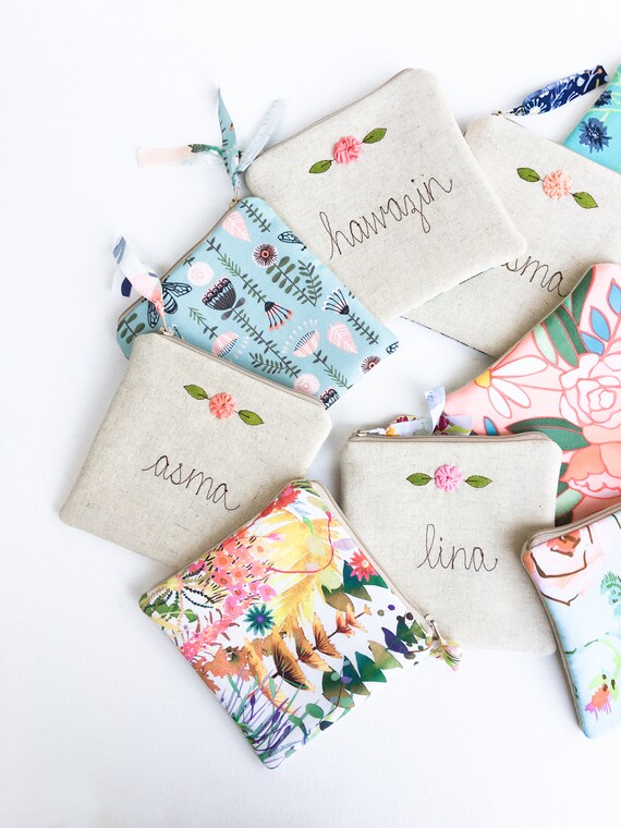 Junior Bridesmaid Gift Girl Gifts Jewelry Pouch Floral - Etsy