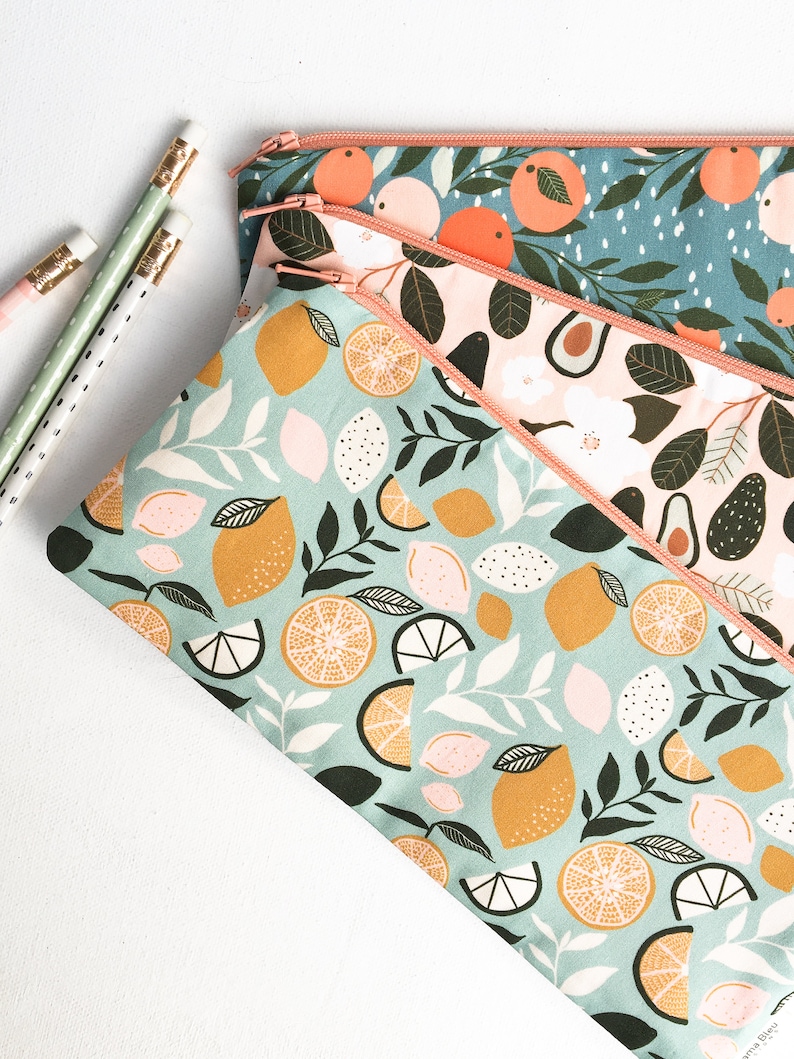 Unique Gifts for Her, Personalized Zipper Pouch, Womens Gift, Pencil Case Small Gift Personalized Gifts Botanical, Friend, Organizer image 4